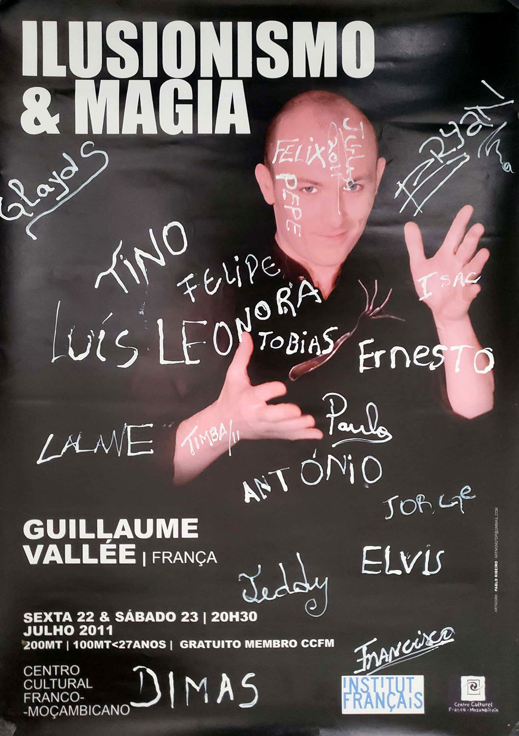 Affiche autographes élèves Mozambique 2015